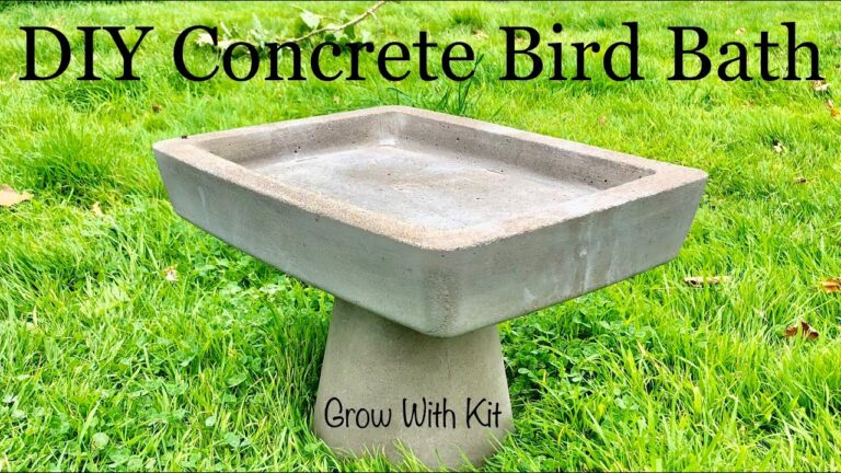 How to Make Concrete Bird Bath