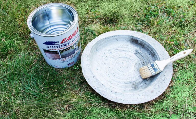 How to Seal a Concrete Bird Bath