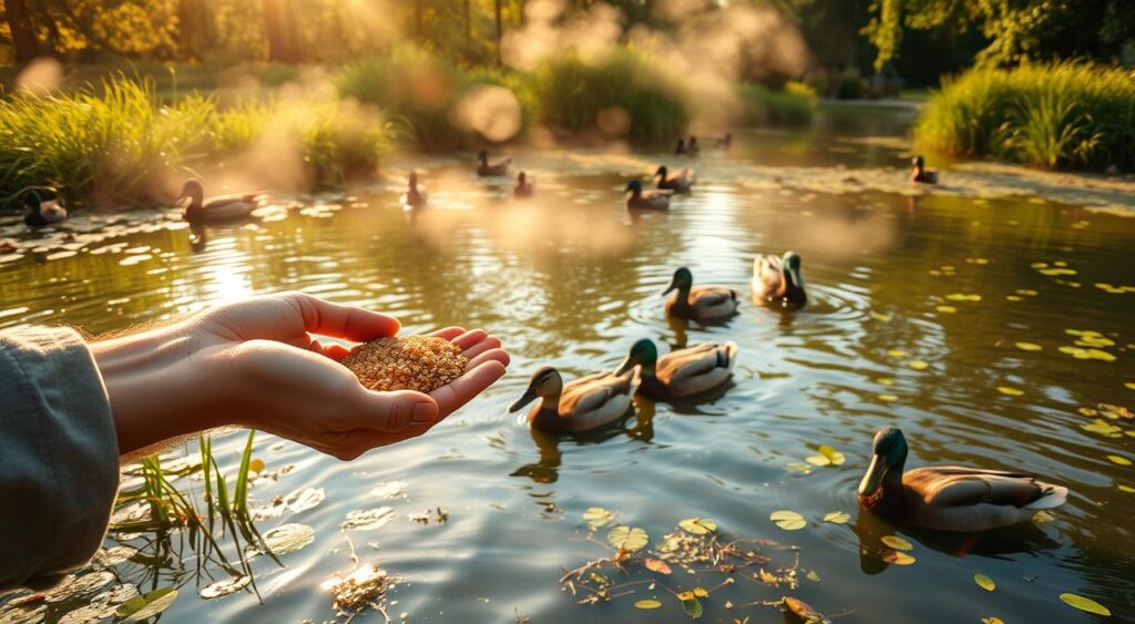 sustainable duck feeding practices